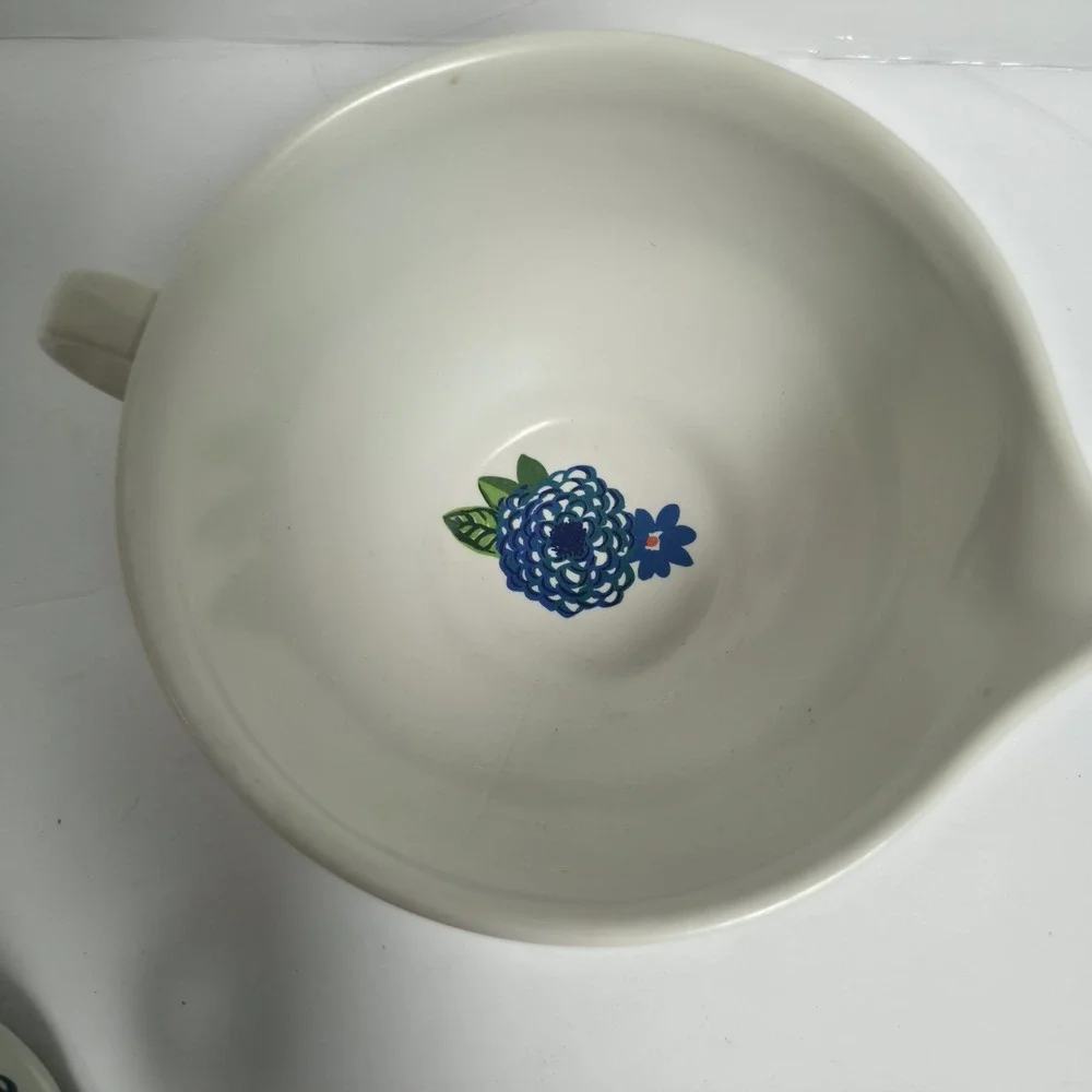 The Pioneer Woman Dazzling Dahlias Melamine Measuring Cups & 2 Cup Bowl Set